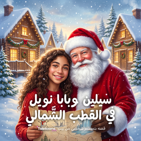 بابا نويل وخريطة القطب الشمالي
