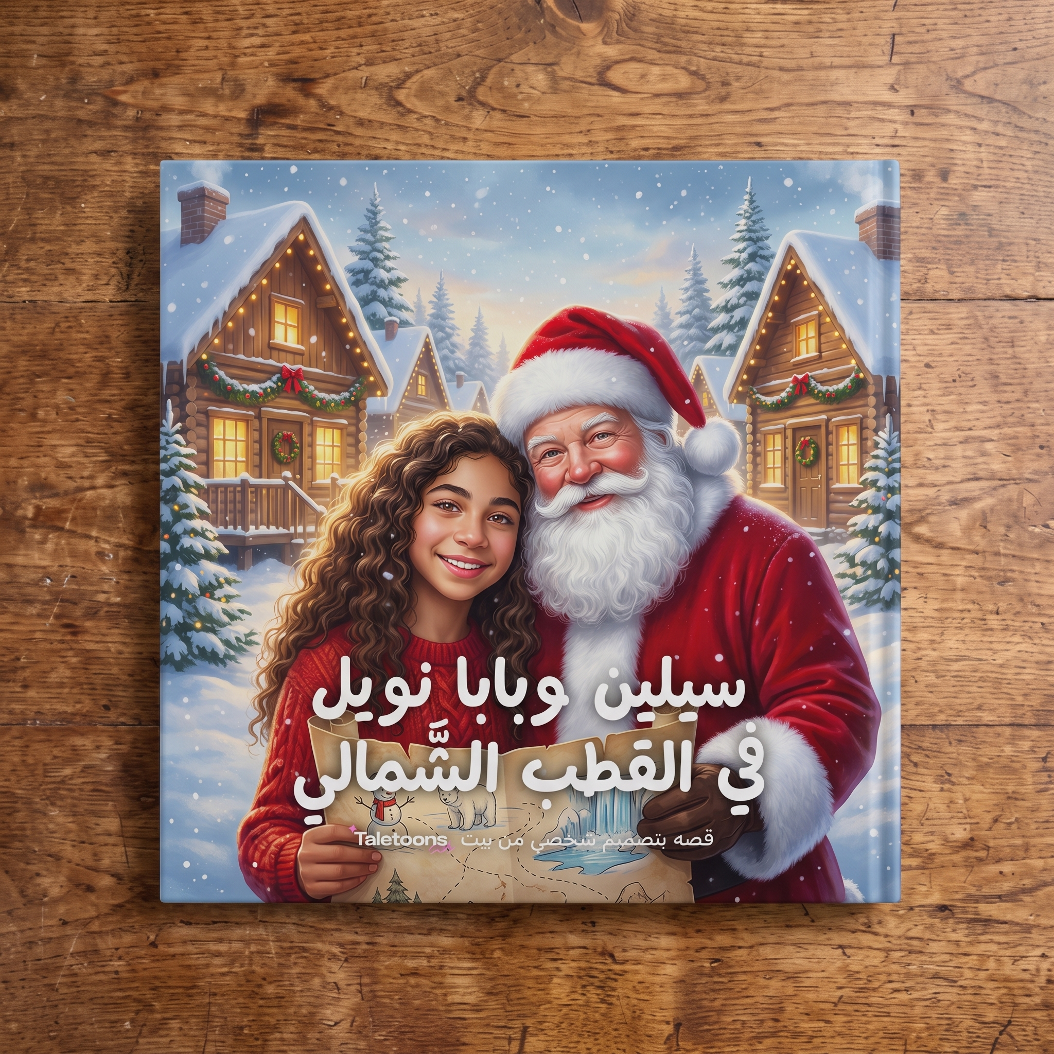 بابا نويل وخريطة القطب الشمالي